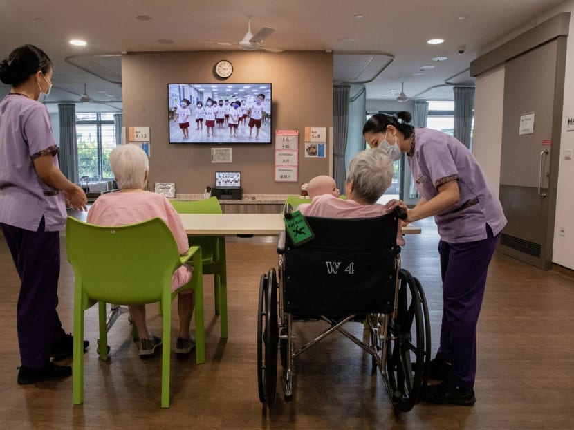 Residents at St John’s-St Margaret’s Nursing Home, located within the St John’s-St Margaret’s Village at 28 Dover Avenue, on Sept 14, 2022.