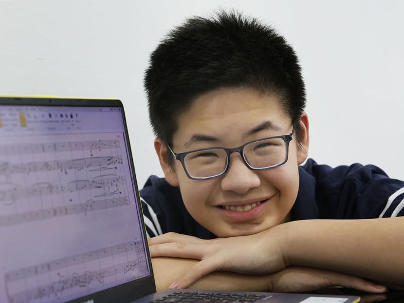 Nathanael Koh, 13, who just graduated from the Australian National University with an honours degree in music composition.