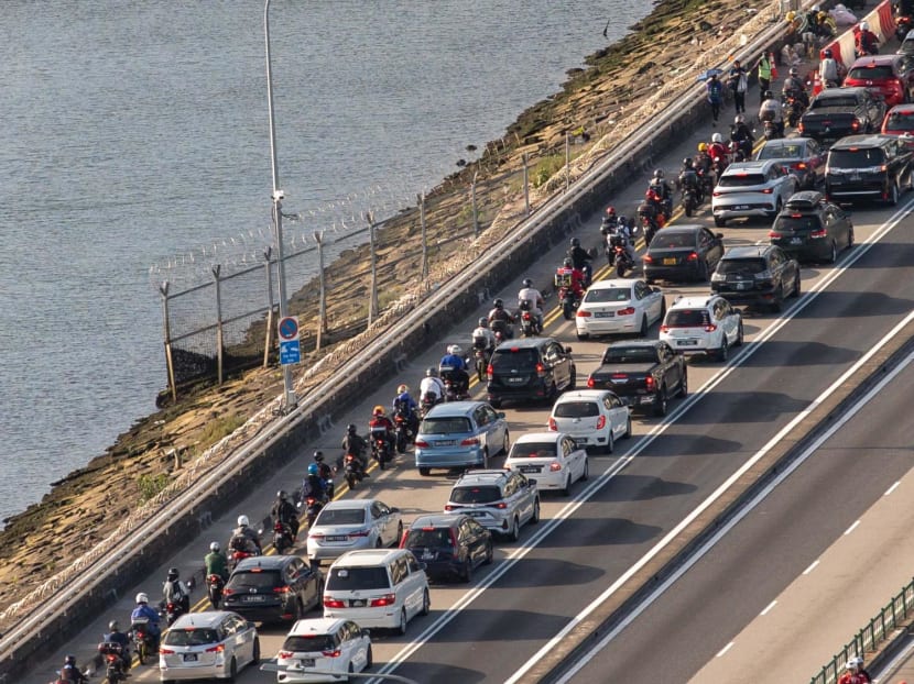 The Causeway during evening peak hour on Feb 29, 2024. 