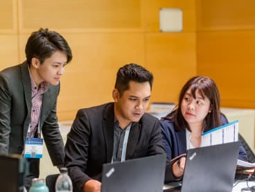 For event organiser Ash Abdullah (centre), the satisfaction of seeing a project come together is akin to receiving a standing ovation at the end of a theatre performance.