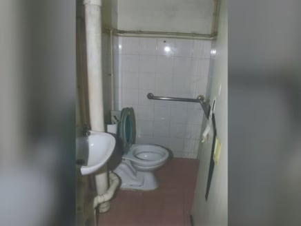 The toilet where Ayeesha and her brother were confined from October 2016 to August 2017.