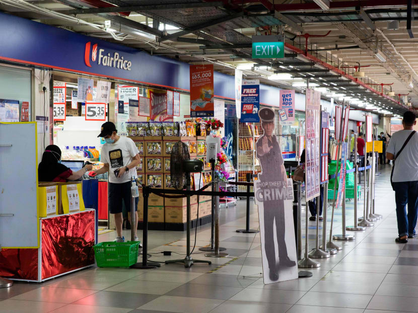 An NTUC FairPrice supermarket at Boon Lay Shopping Centre.