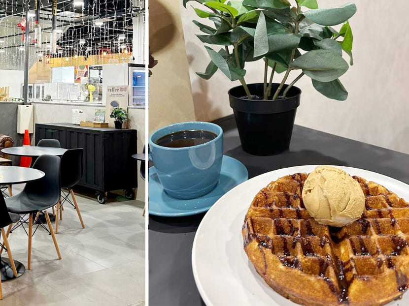 Heritage coffee roastery opens café serving 'Nanyang-style' kopi gelato & waffles