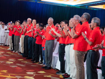 Prime Minister Lee Hsien Loong at the May Day Rally on May 1, 2024. 