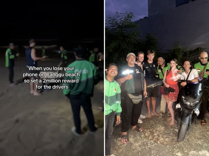 A tourist was able to find his lost phone after dropping it on a beach in Bali with the help of some riders from Gojek and Grab.