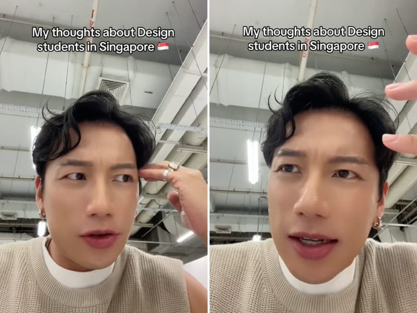 In a TikTok video, design lecturer Shawn Soh (pictured) expressed his frustration about the way Singaporean design students tend to look for approval when creating their art.
